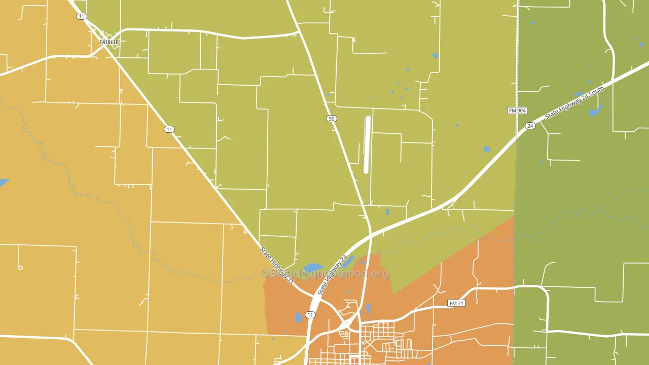 Jardin, TX block-group voter-turnout map