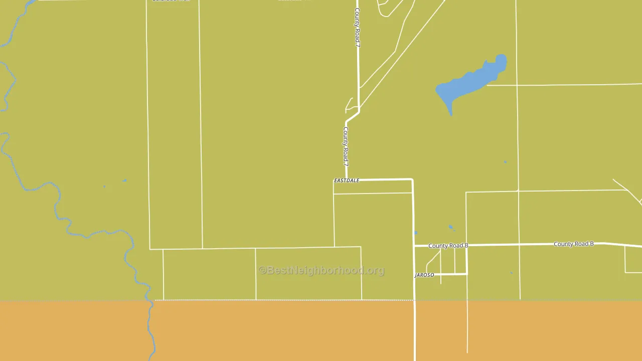 Jaroso, CO block-group voter-turnout map