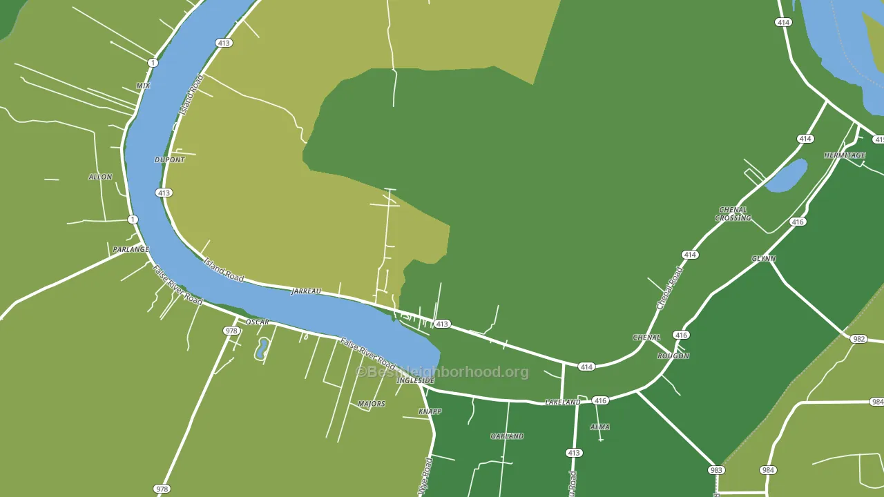 Jarreau, LA block-group voter-turnout map