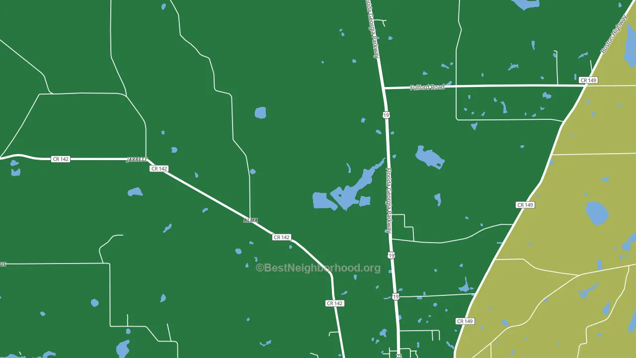 Jarrott, FL block-group voter-turnout map