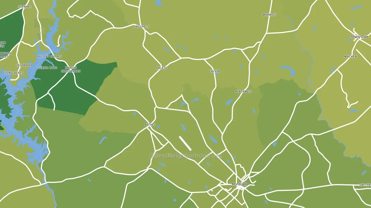 Jasper County, GA block-group voter-turnout map