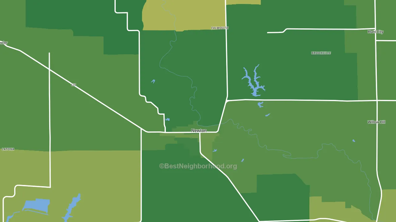 Jasper County, IL block-group voter-turnout map