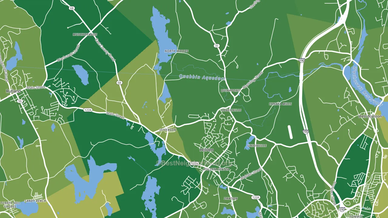 Jefferson, MA block-group voter-turnout map