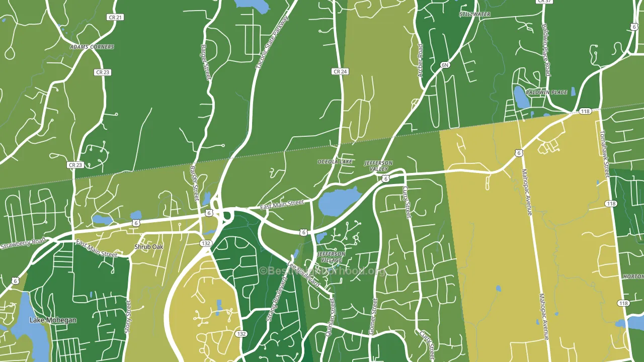 Jefferson Valley, NY block-group voter-turnout map