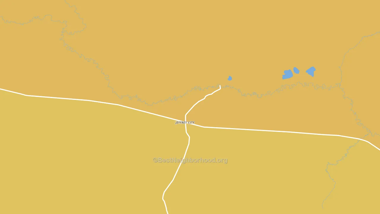 Jeffrey City, WY block-group voter-turnout map