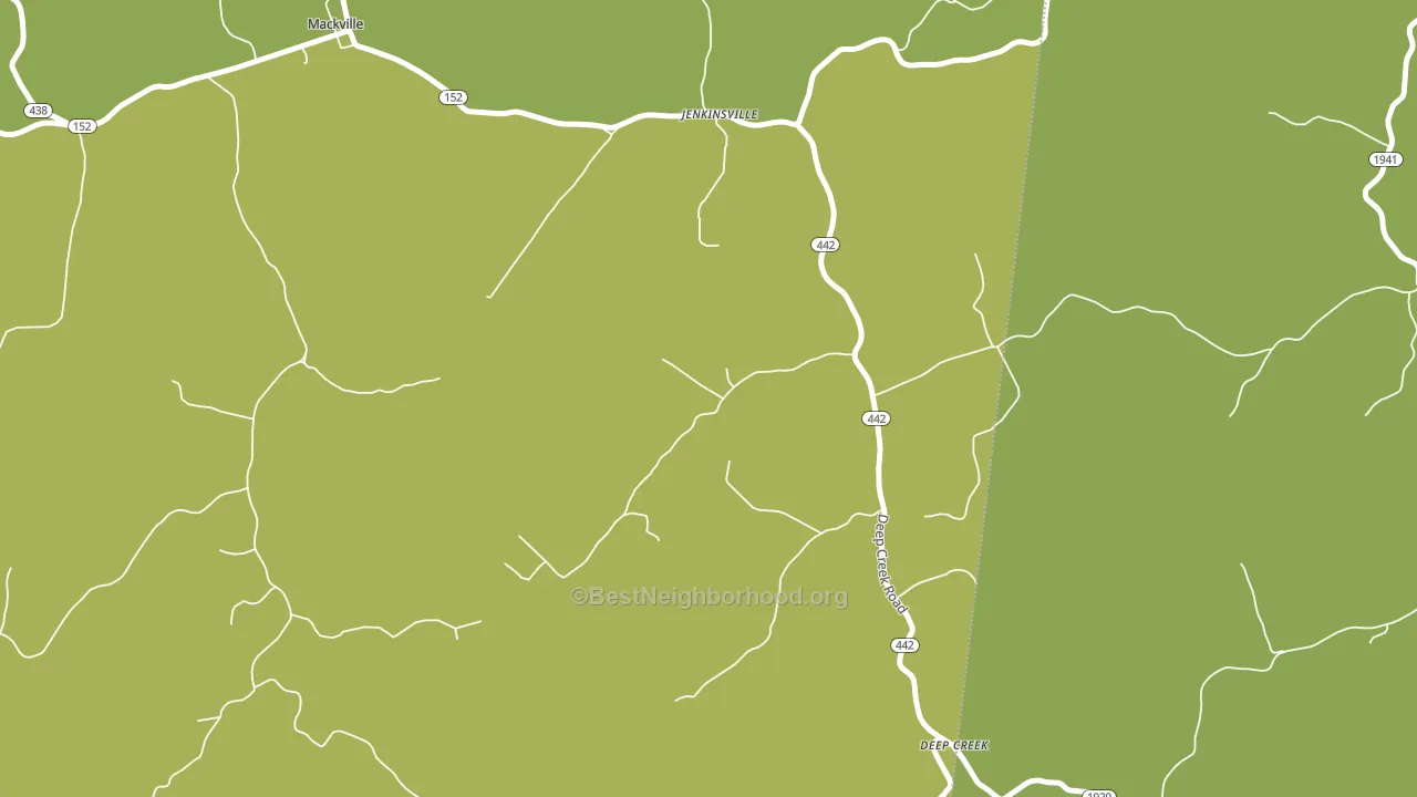 Jenkinsville, KY block-group voter-turnout map