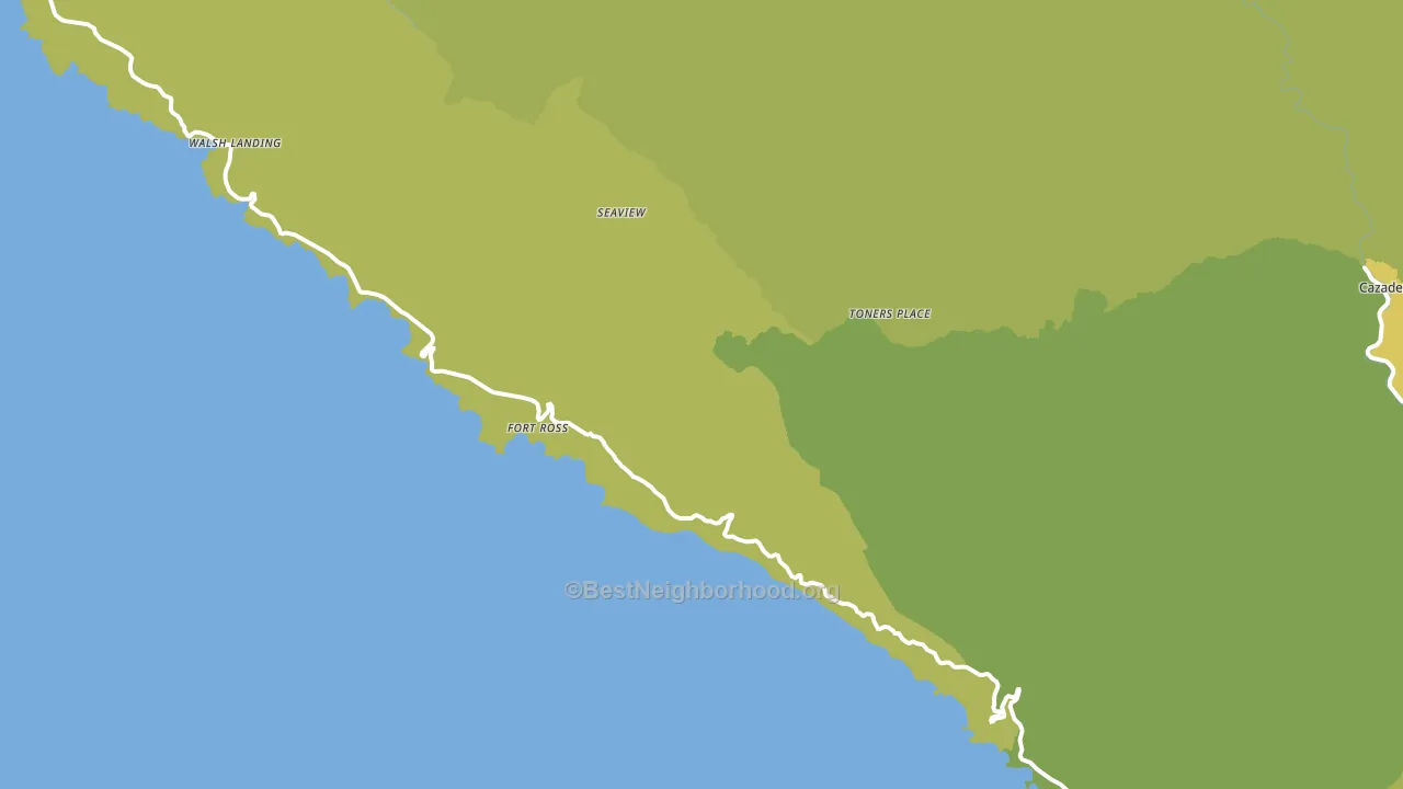 Jenner, CA block-group voter-turnout map