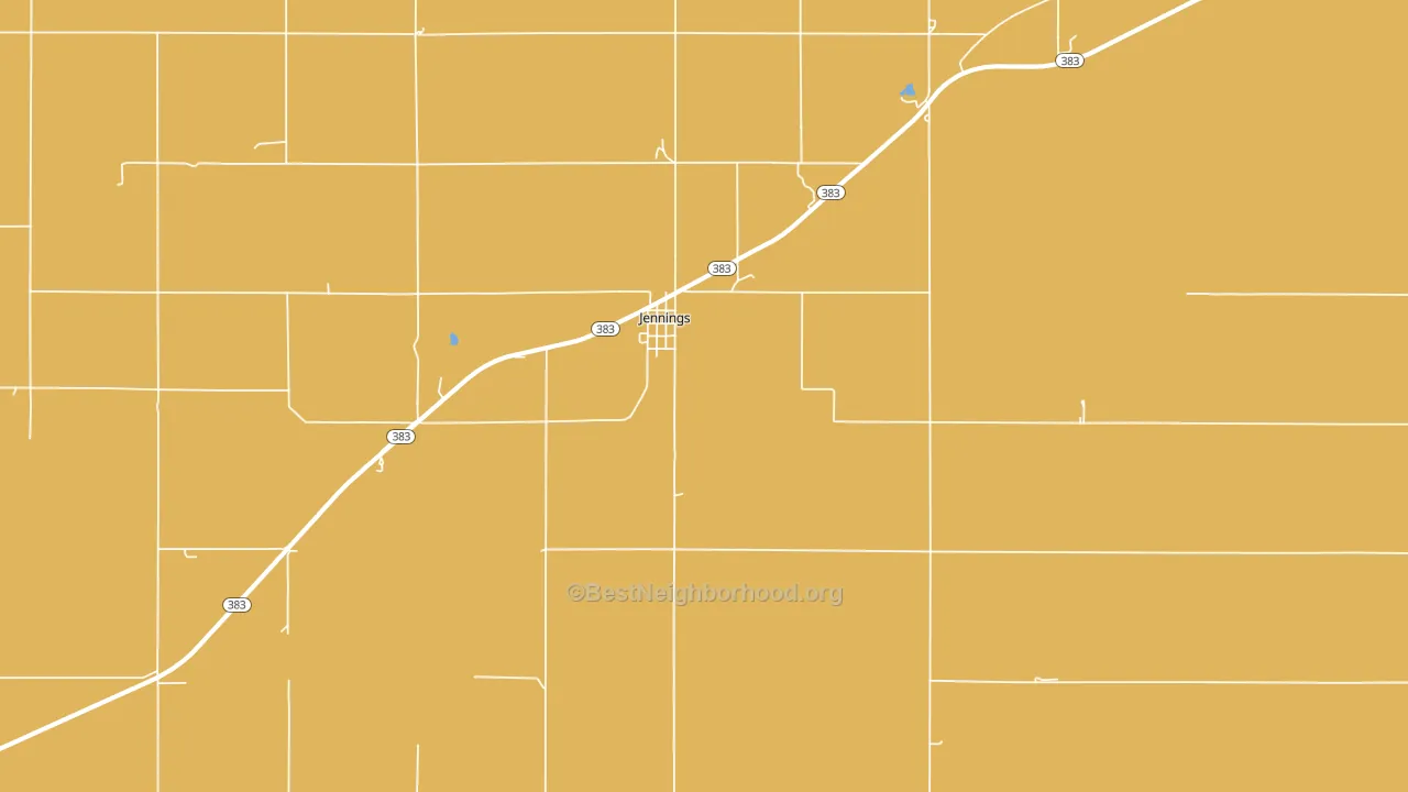 Jennings, KS block-group voter-turnout map