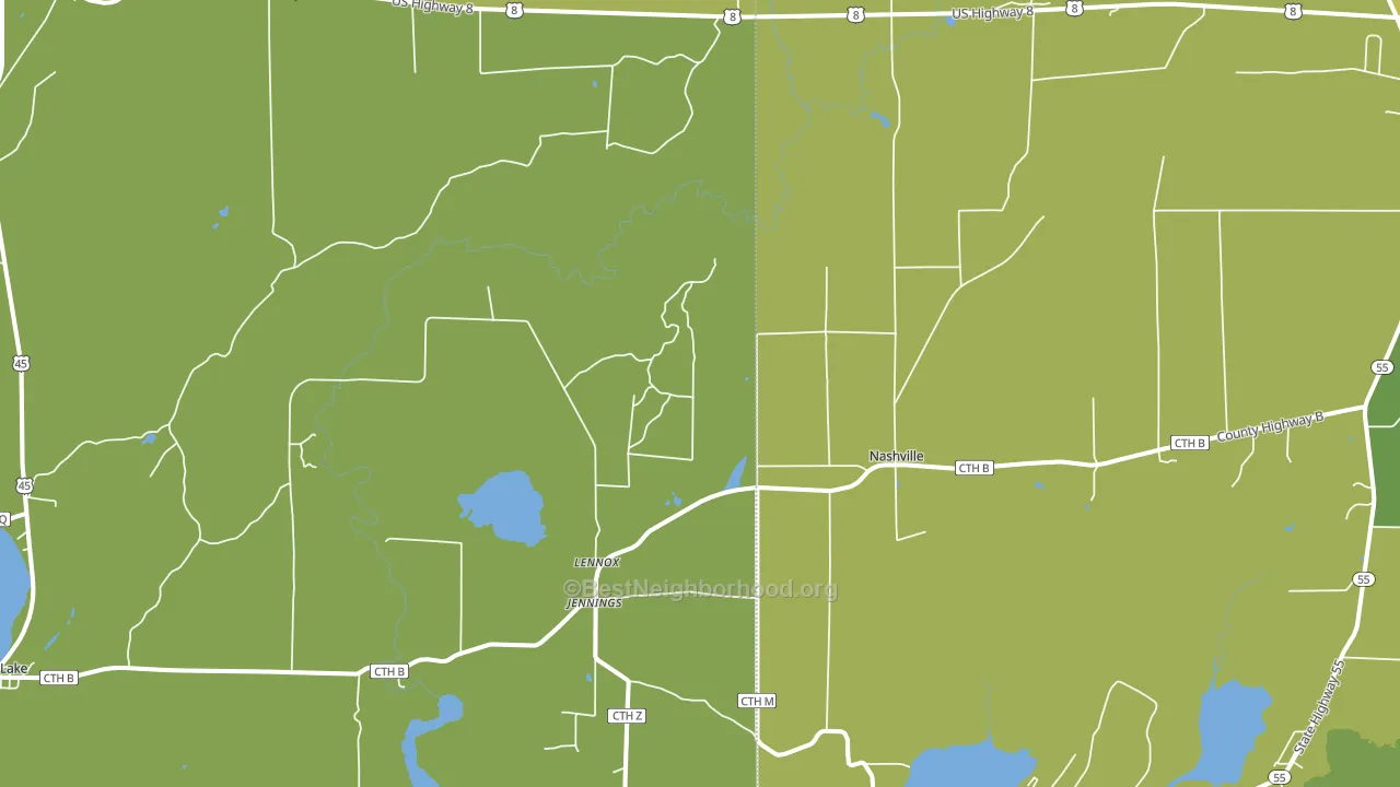 Jennings, WI block-group voter-turnout map