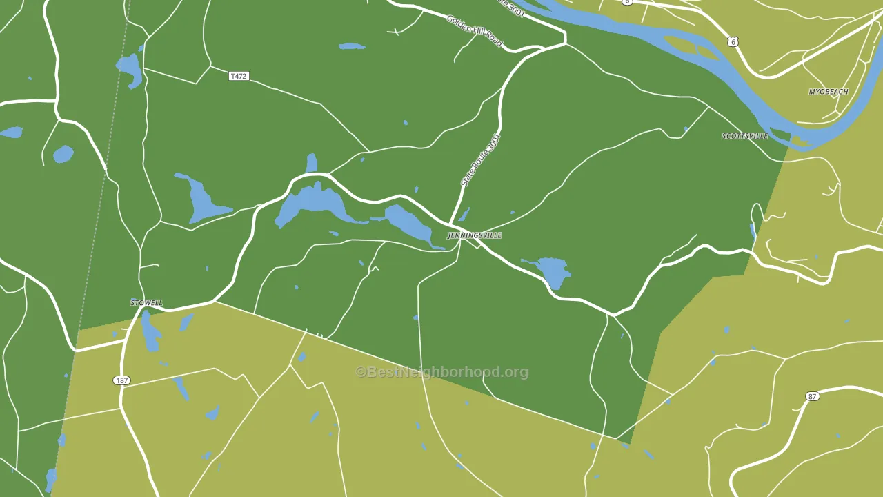 Jenningsville, PA block-group voter-turnout map