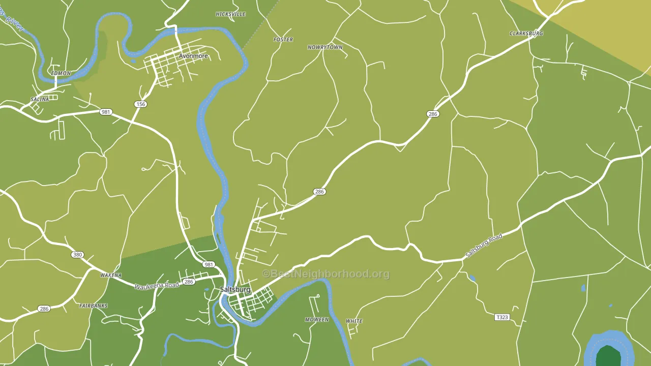 Jericho, PA block-group voter-turnout map