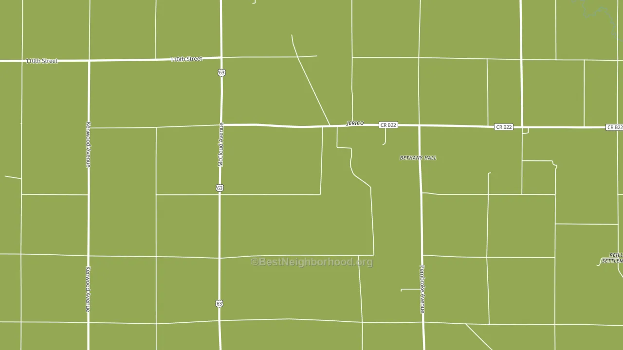 Jerico, IA block-group voter-turnout map