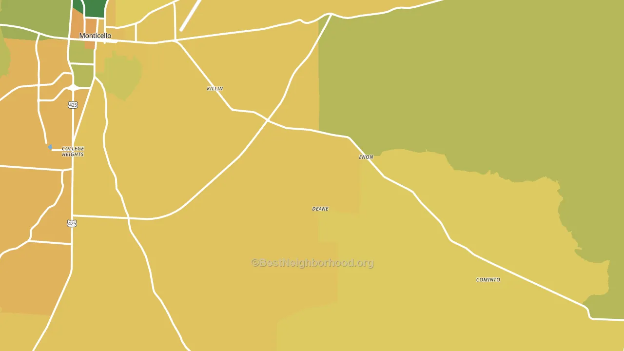 Jerome, AR block-group voter-turnout map