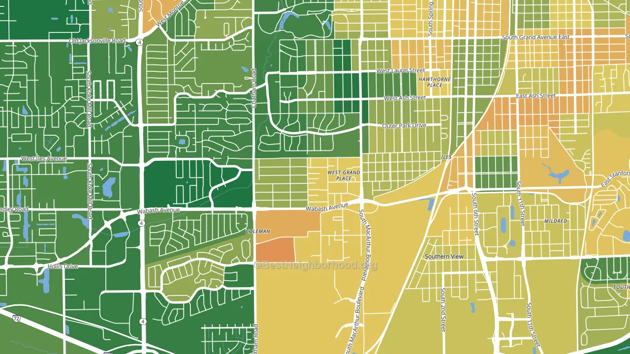 Jerome, IL block-group voter-turnout map
