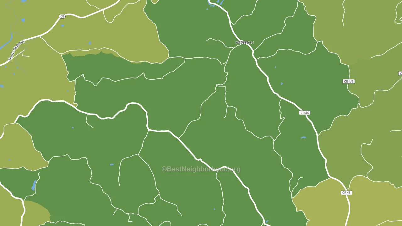 Jerrys Run, WV block-group voter-turnout map