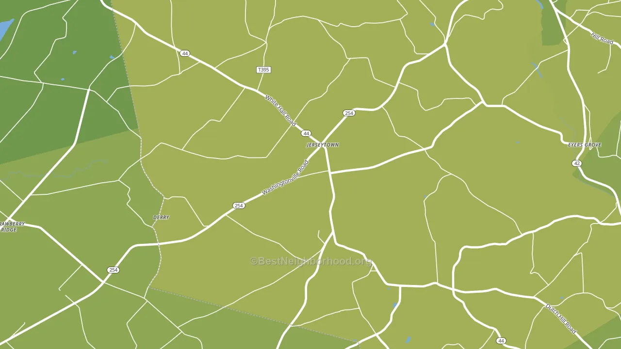 Jerseytown, PA block-group voter-turnout map