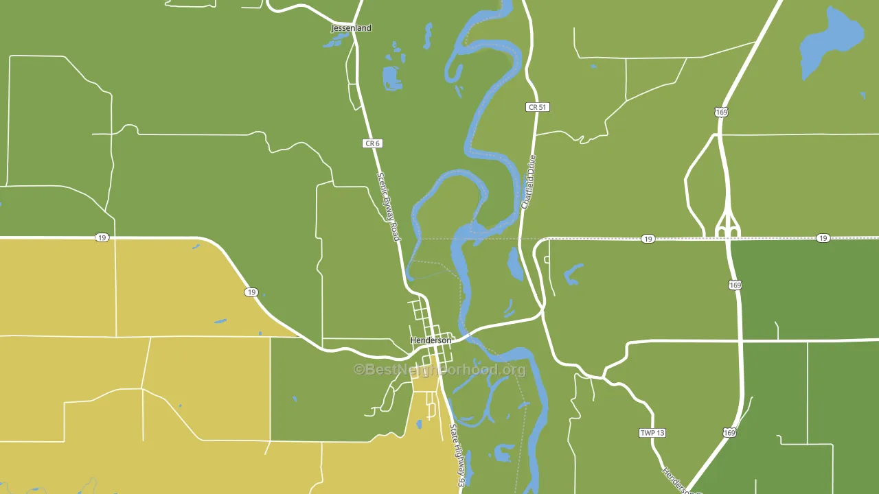 Jessenland, MN block-group voter-turnout map