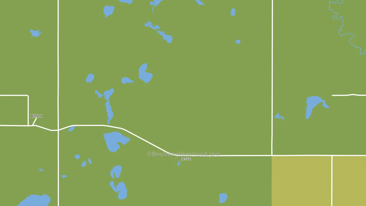 Jessie, ND block-group voter-turnout map