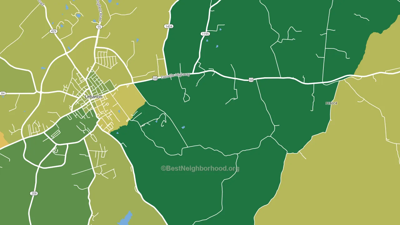 Jessietown, KY block-group voter-turnout map