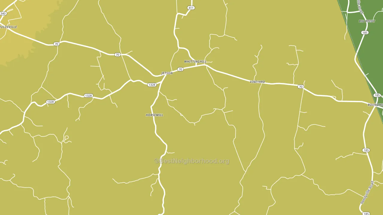 Jetson, KY block-group voter-turnout map