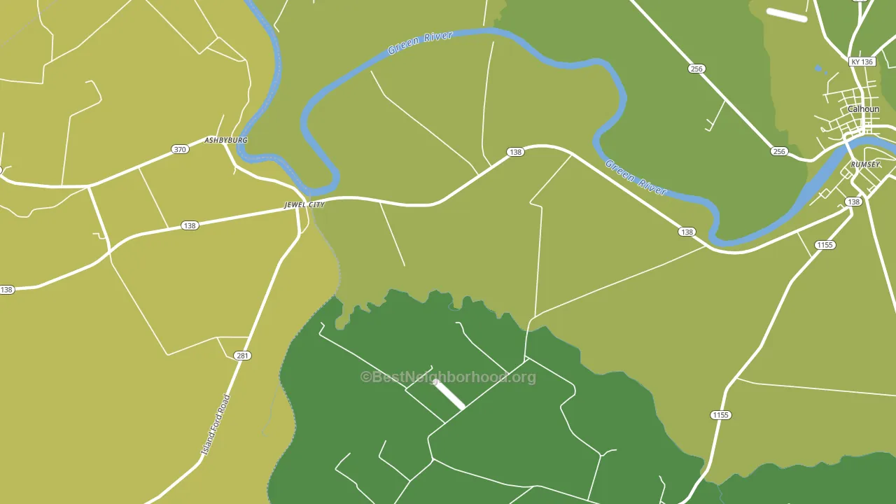 Jewel City, KY block-group voter-turnout map