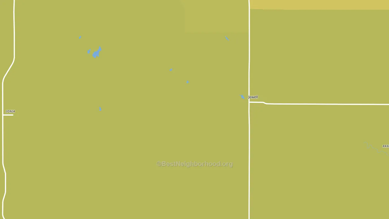 Jewell, KS block-group voter-turnout map