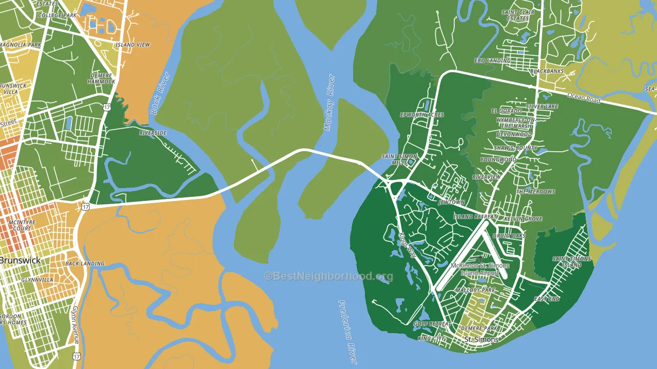 Jewtown, GA block-group voter-turnout map