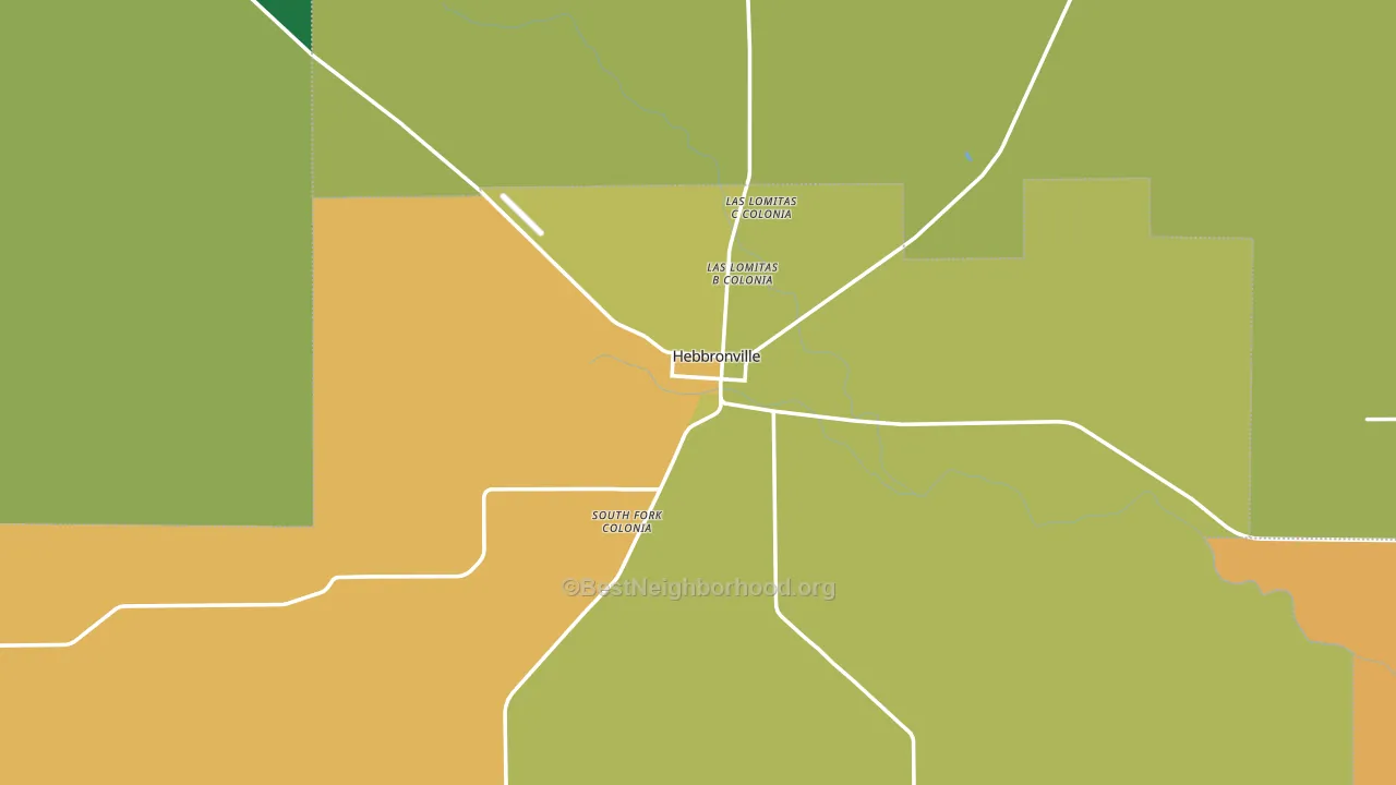 Jim Hogg County, TX block-group voter-turnout map