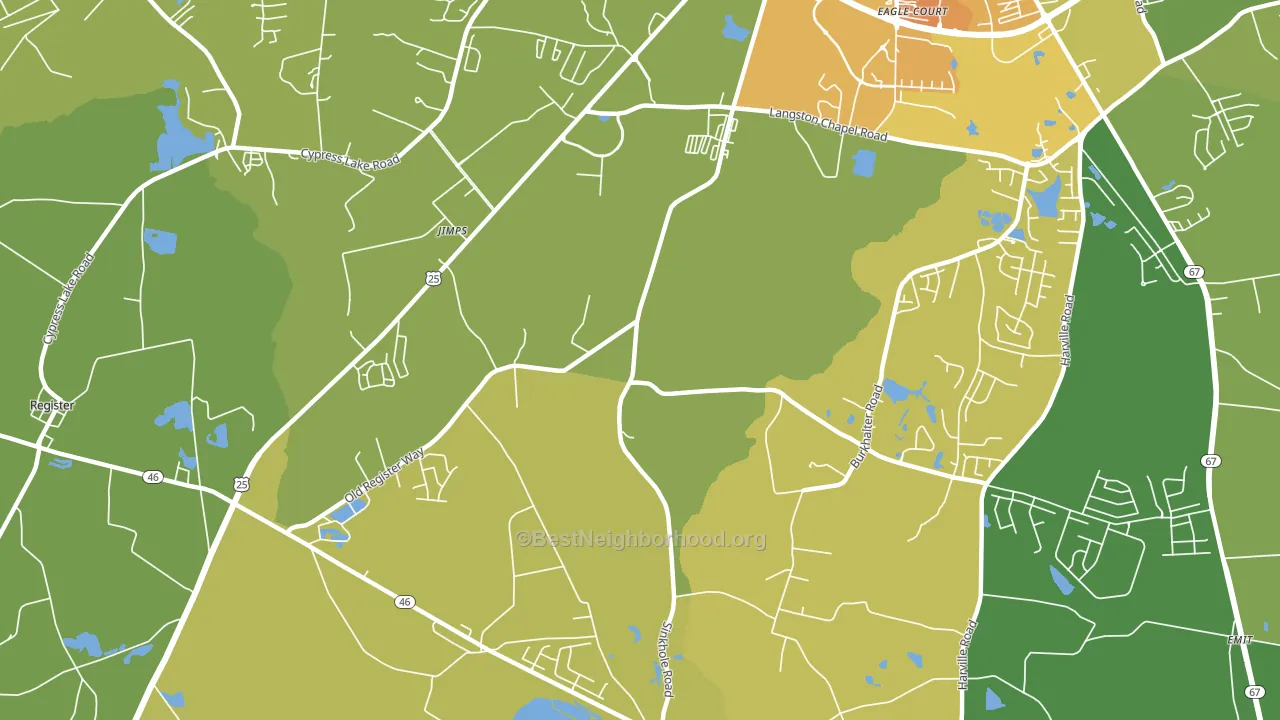 Jimps, GA block-group voter-turnout map