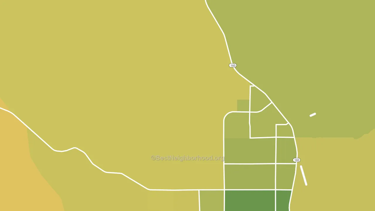 Johnnie, NV block-group voter-turnout map