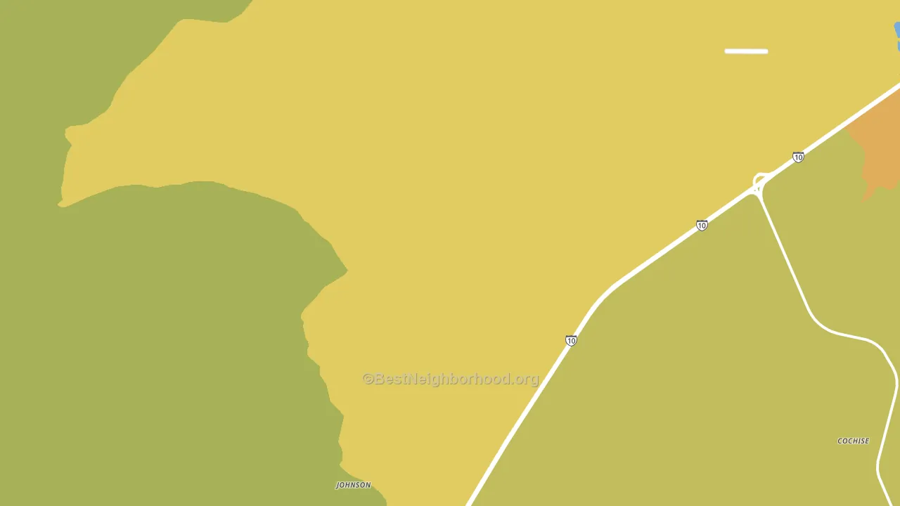 Johnson, AZ block-group voter-turnout map