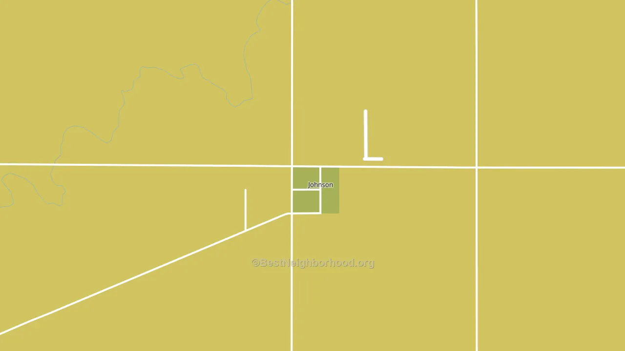 Johnson City, KS block-group voter-turnout map