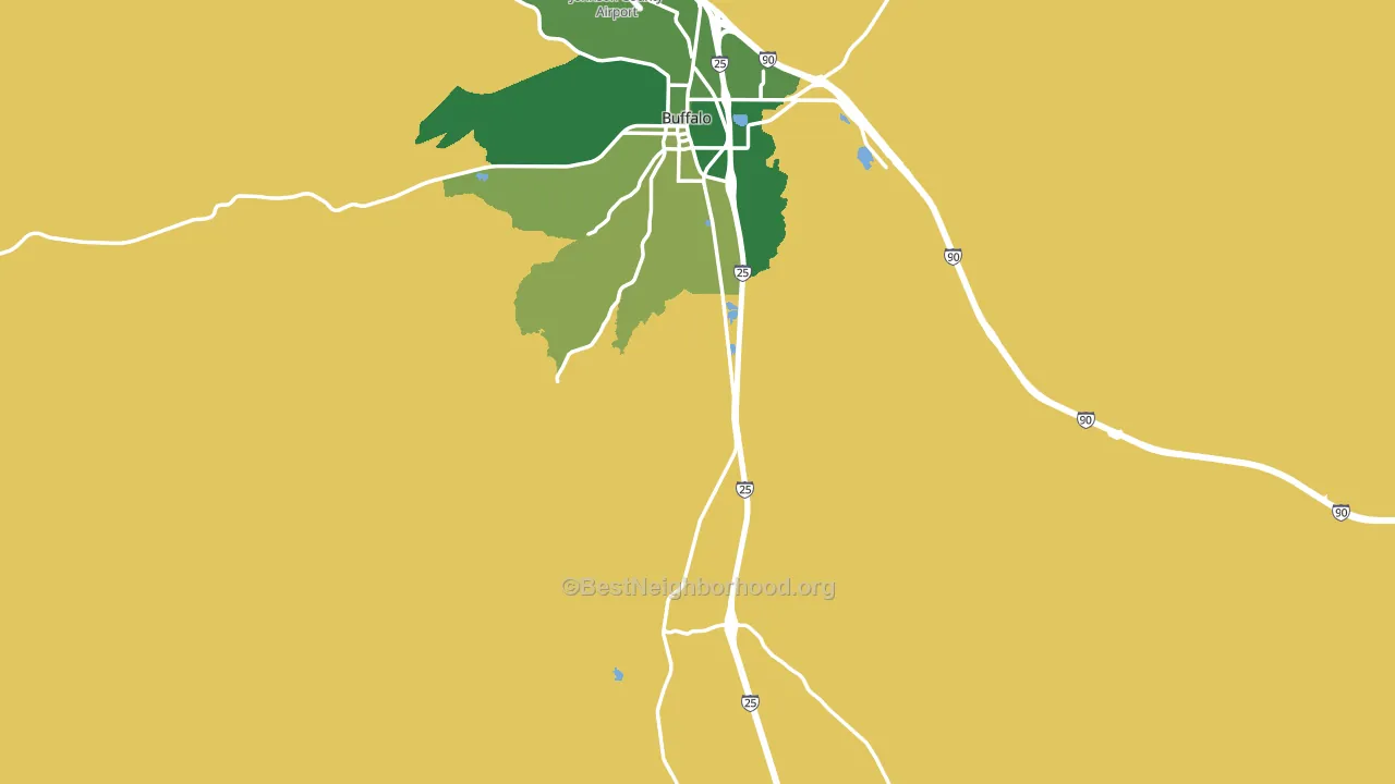 Johnson County, WY block-group voter-turnout map