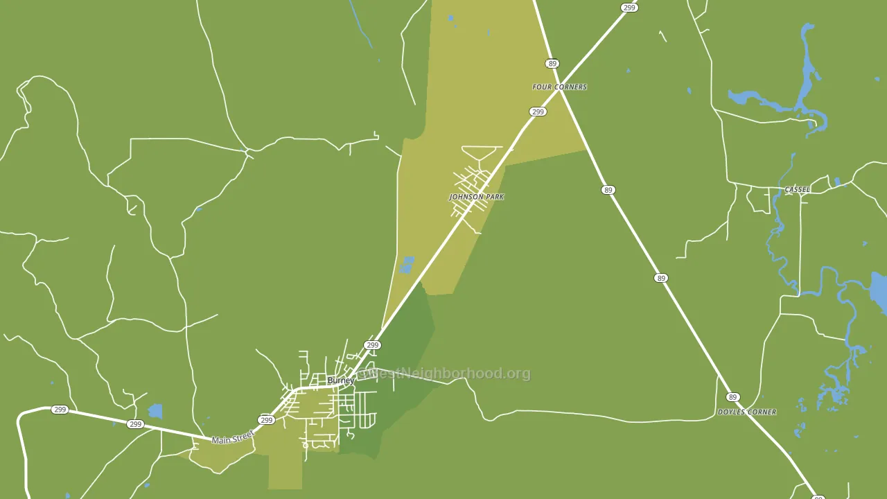 Johnson Park, CA block-group voter-turnout map