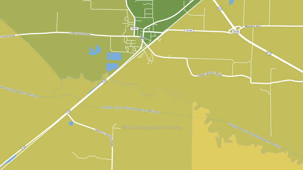 Johnsons Grove, TN block-group voter-turnout map