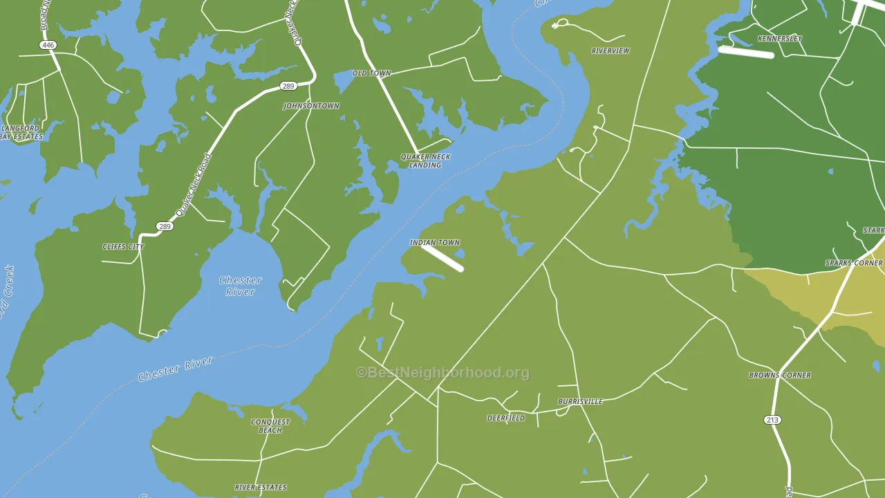 Johnsontown, MD block-group voter-turnout map