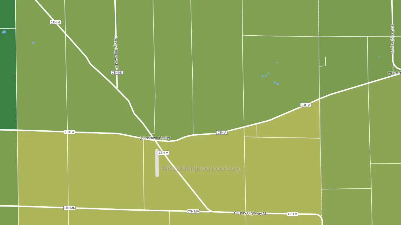 Johnstown, WI block-group voter-turnout map