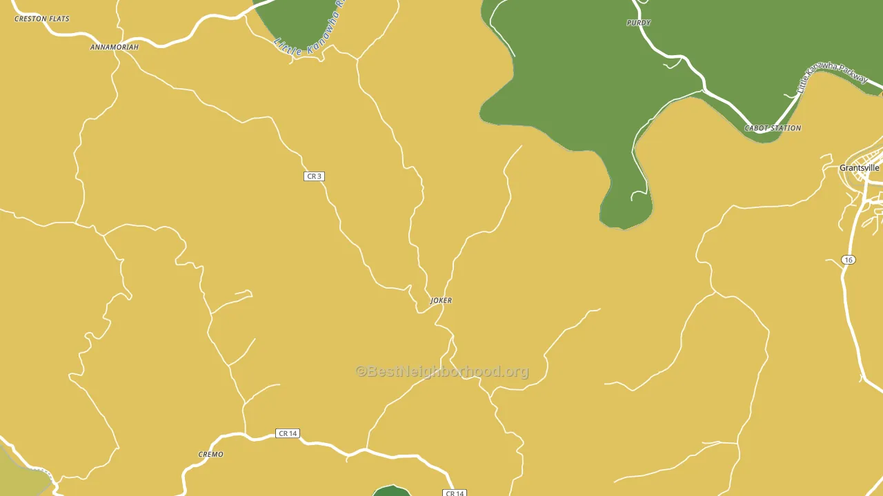 Joker, WV block-group voter-turnout map