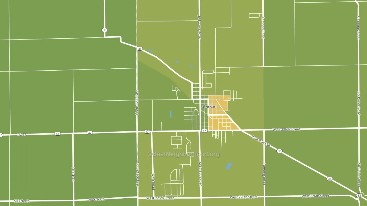 Jolietville, IN block-group voter-turnout map
