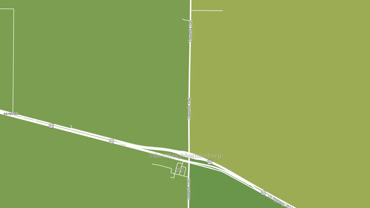 Jolly, TX block-group voter-turnout map