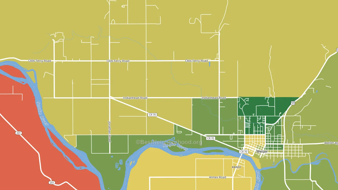Jonathan, ID block-group voter-turnout map