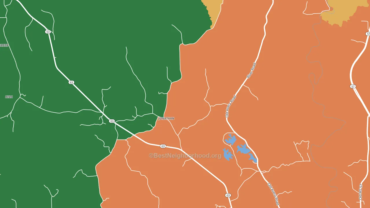 Jonathan, MS block-group voter-turnout map