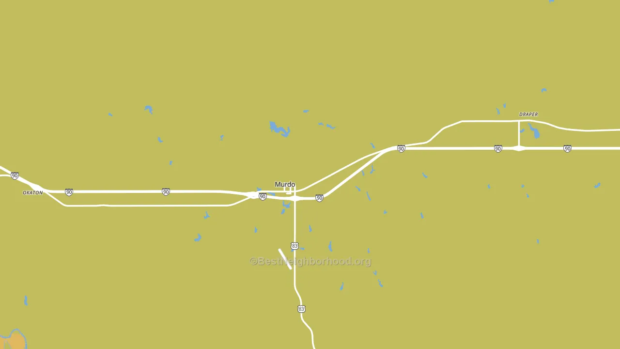 Jones County, SD block-group voter-turnout map
