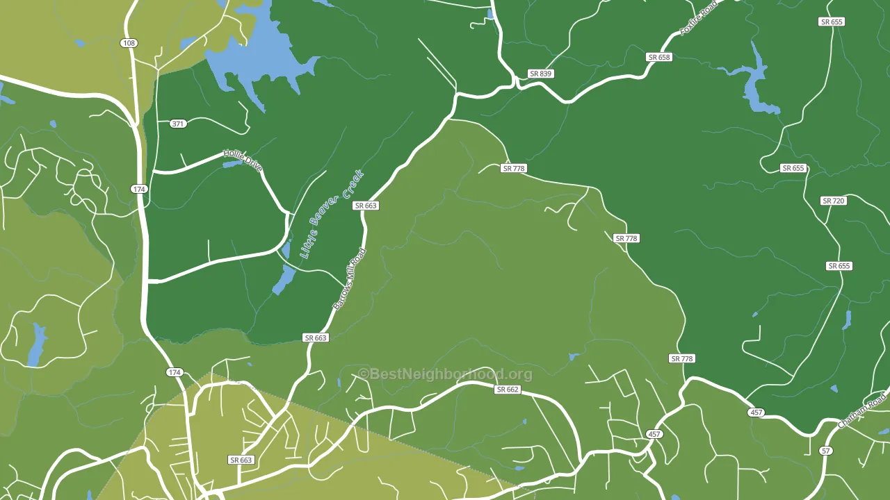 Jones Creek, VA block-group voter-turnout map