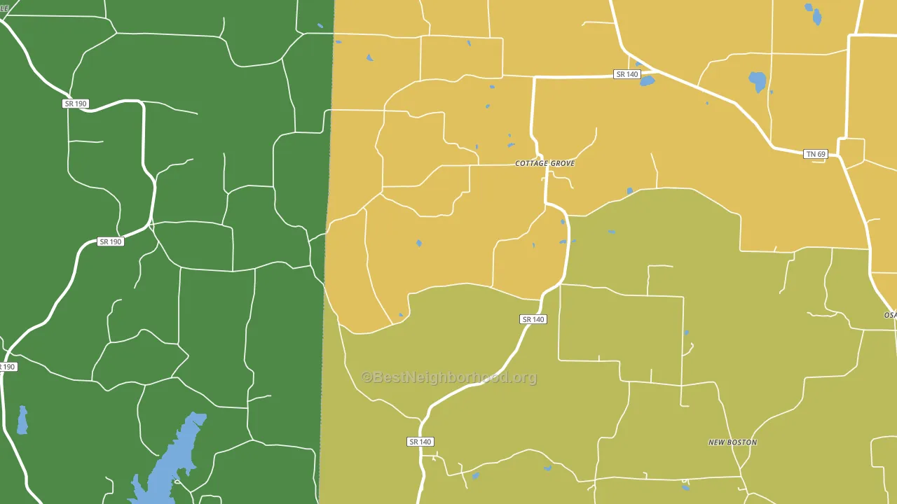Jones Mill, TN block-group voter-turnout map