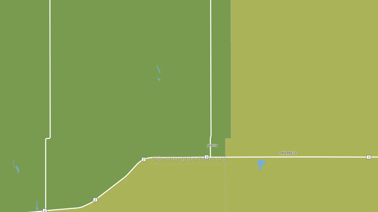 Joplin, MT block-group voter-turnout map