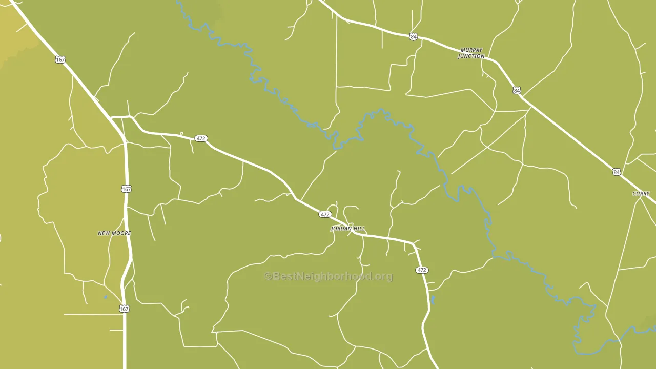 Jordan Hill, LA block-group voter-turnout map