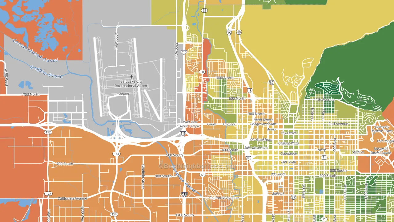 Jordan Meadows, Salt Lake City, UT block-group voter-turnout map
