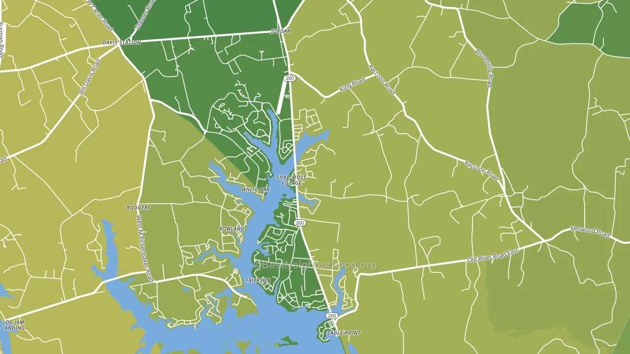 Jordan, SC block-group voter-turnout map