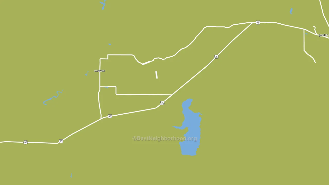 Jordan Valley, OR block-group voter-turnout map
